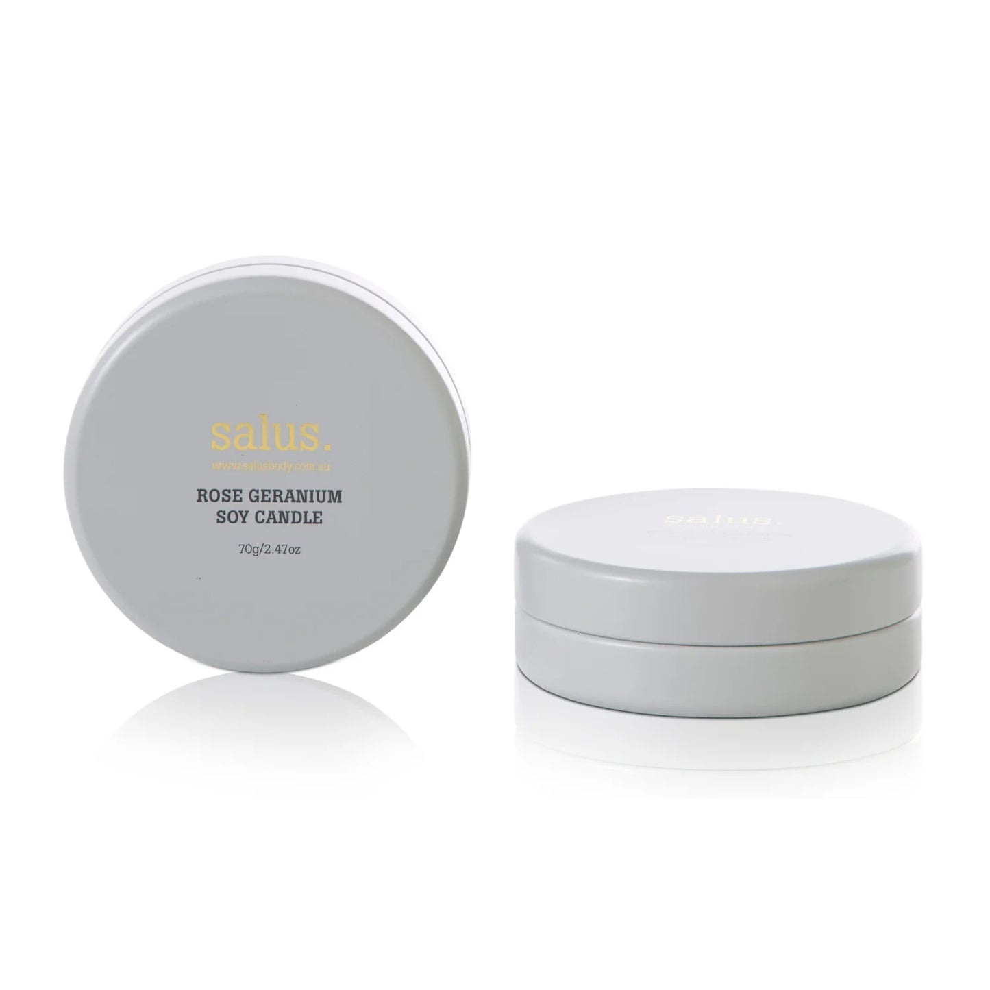 Rose Geranium Travel Soy Candle