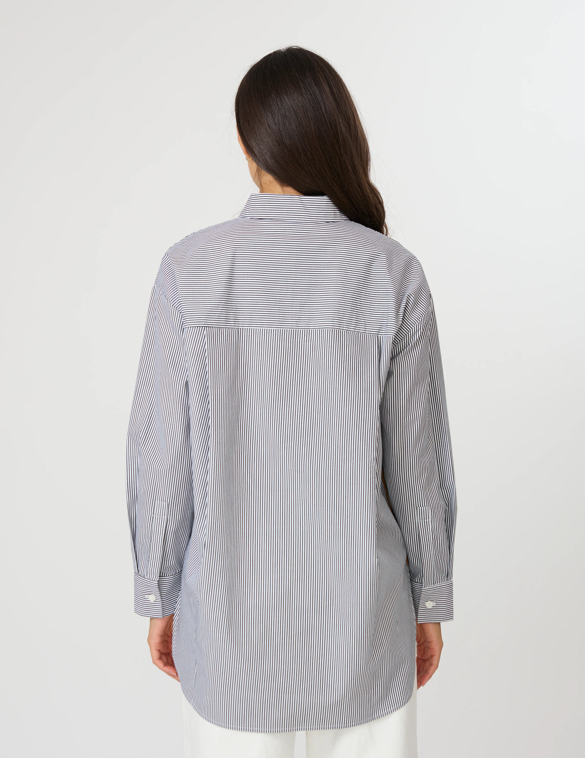 STELLA + GEMMA Casino Shirt - Black/White Stripe