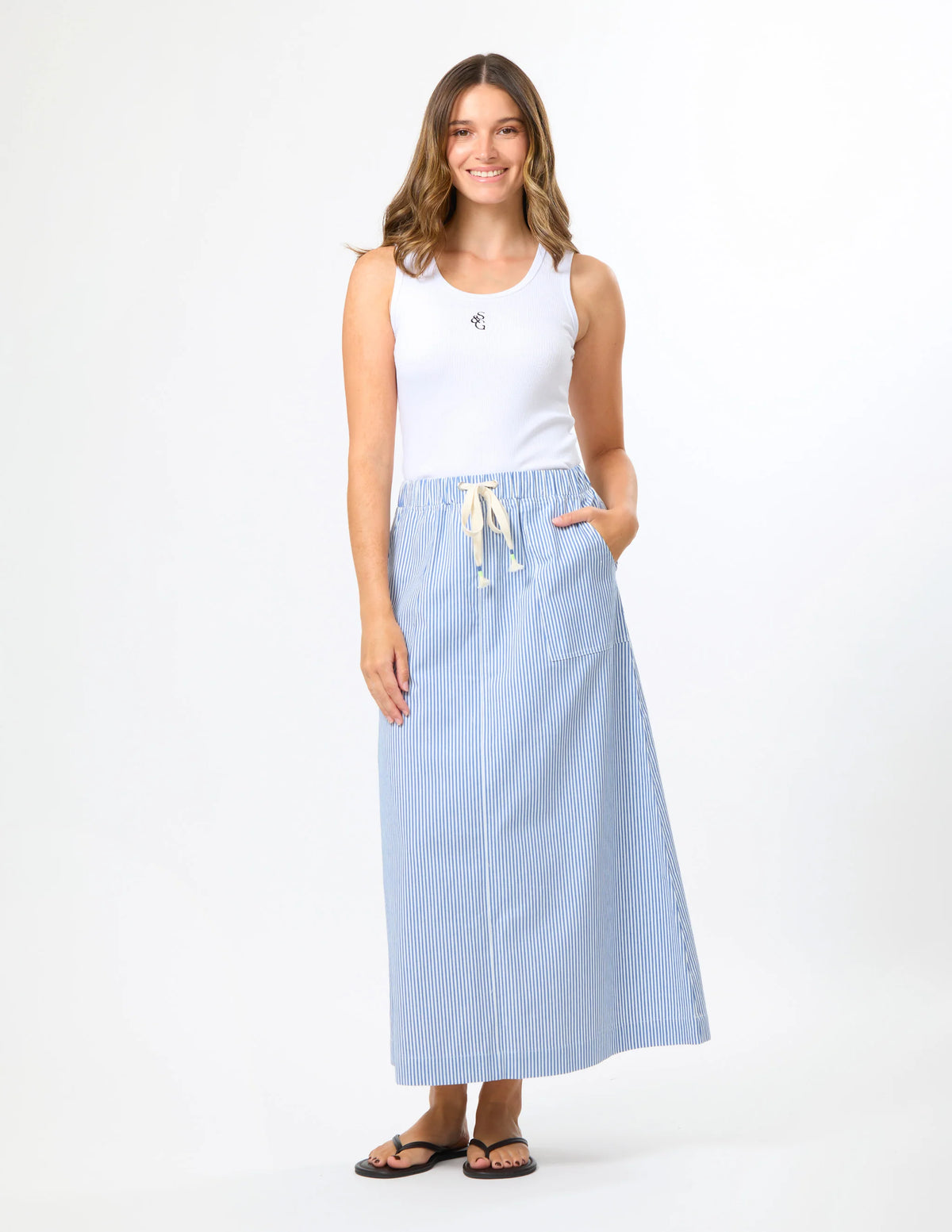 STELLA + GEMMA | Leena Skirt - Sky Stripe