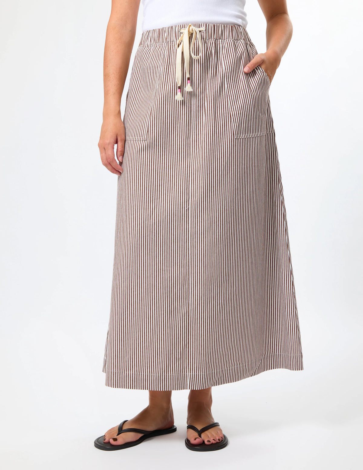 STELLA + GEMMA | Leena Skirt - Choc Stripe