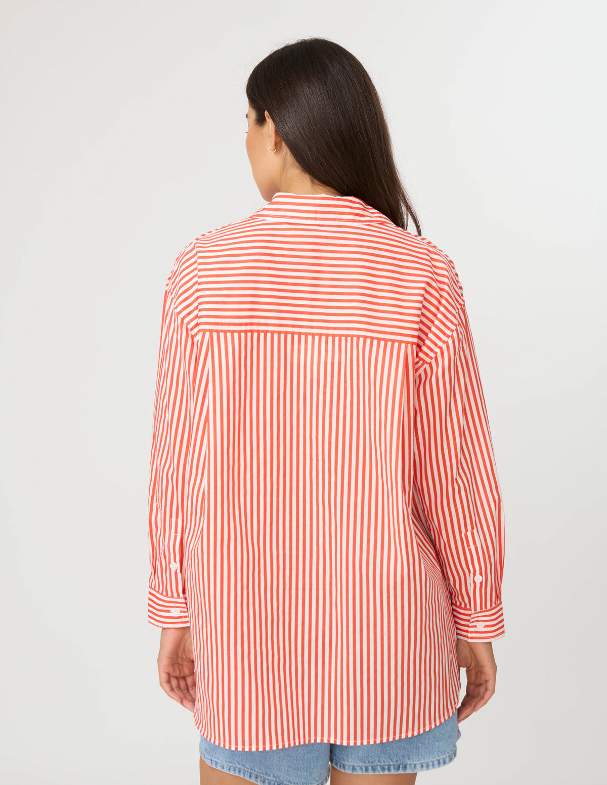 STELLA + GEMMA | Summer Essential Shirt - Chilli Stripe
