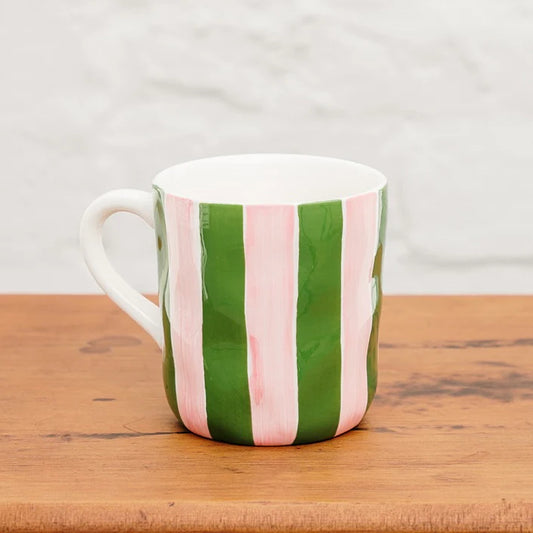 Mug | Pink and Green Stripe