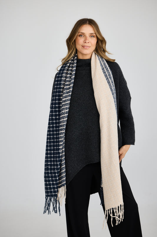 Bailey Scarf - Navy
