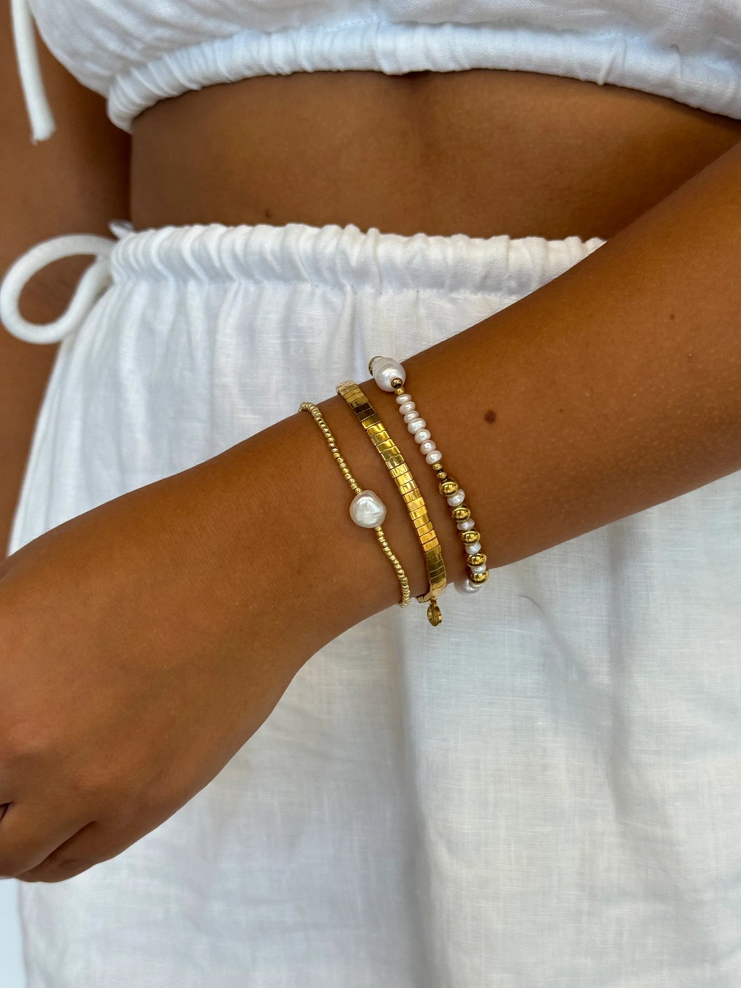 Tile Bracelet - Gold