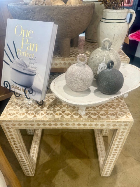 Mother of Pearl Mosaic set 2 Side Tables