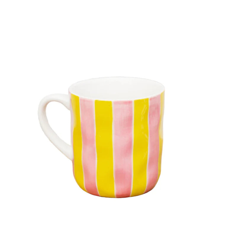 Mug | Pink and Yellow Stripe