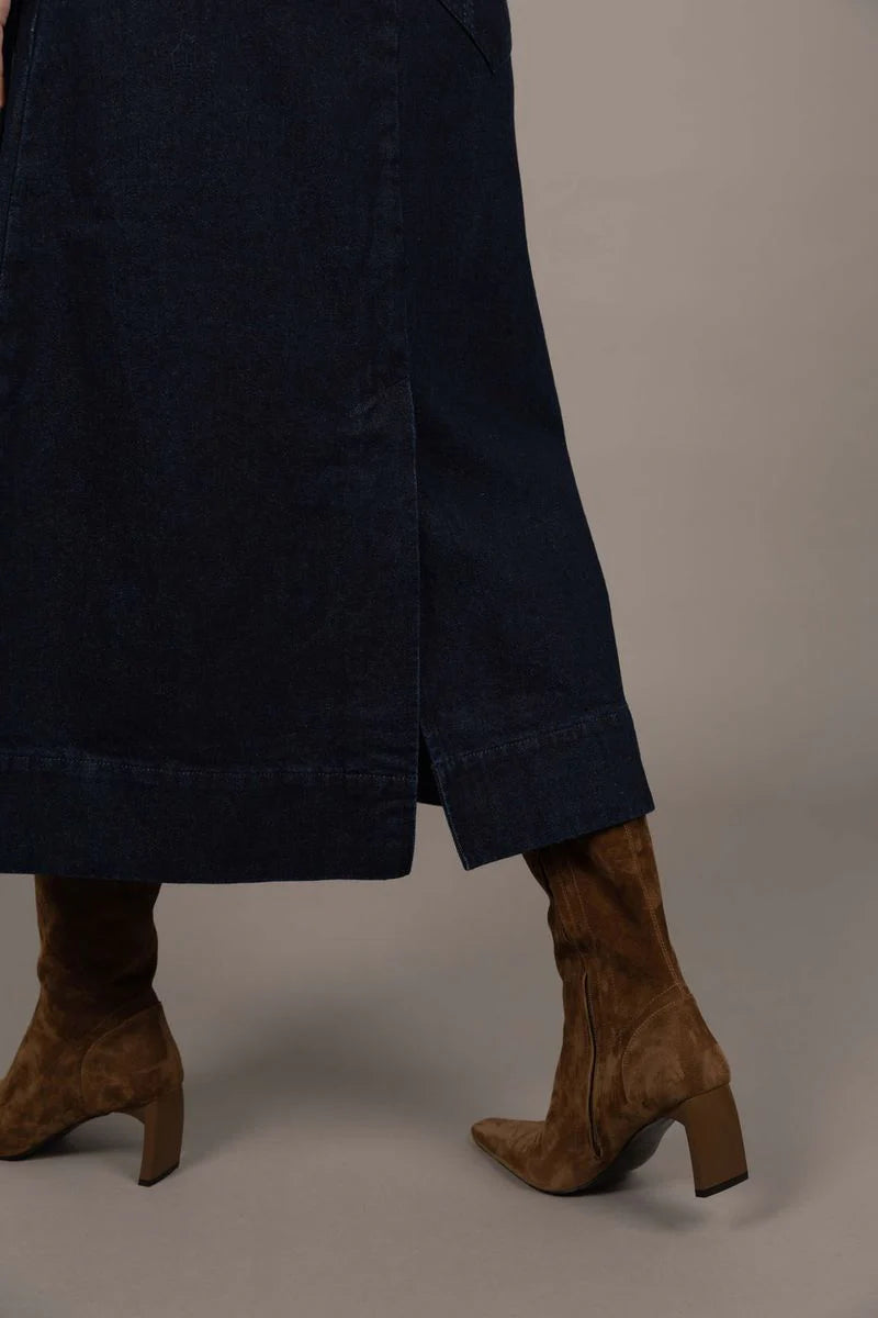 Humidty | Edit denim skirt - Dark Blue