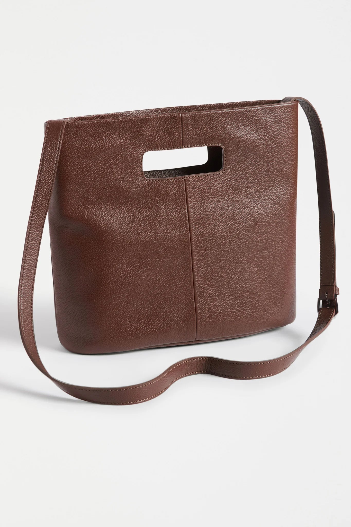 Vio Leather Tote - Tan