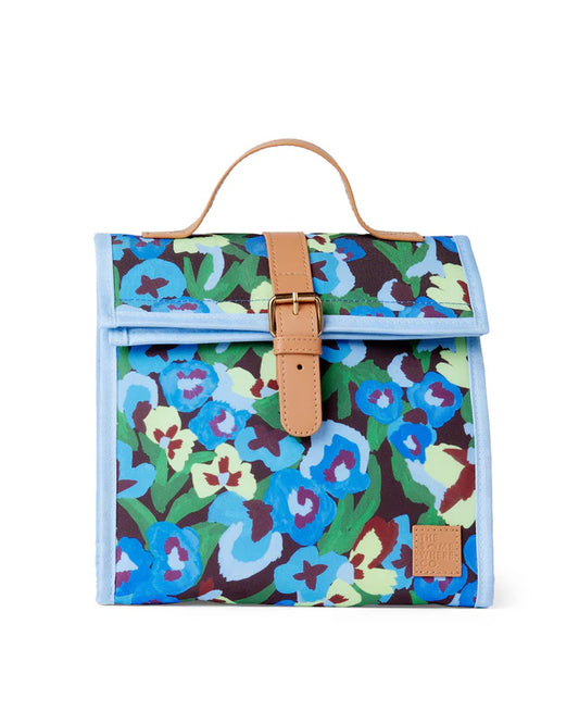 Lunch satchel - Pansy patch