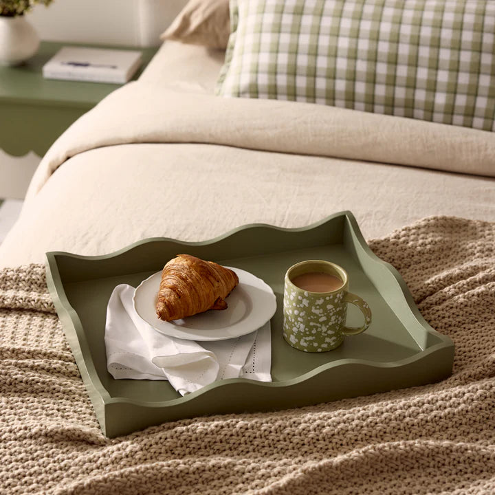 Carey Sage Wooden Tray