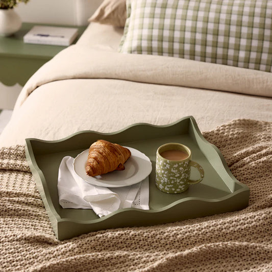 Carey Sage Wooden Tray