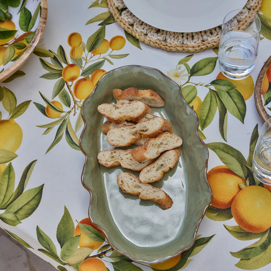 Marseille Green Oval Dish