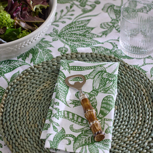 Braided dark Green Placement