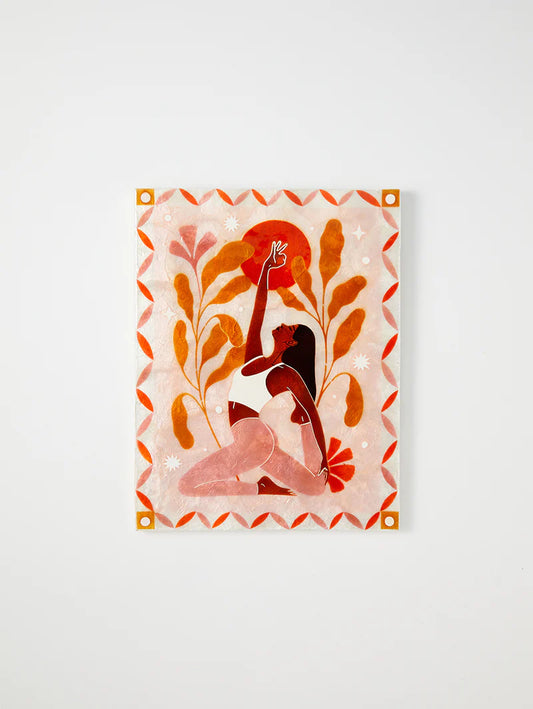 Sun Mudra Pink wall Art