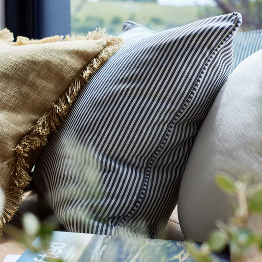 Morris Blue Stripe Cushion