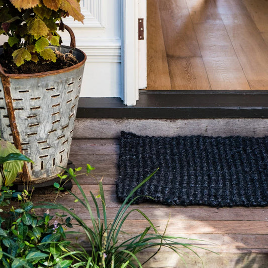 Graphite Jute Rug
