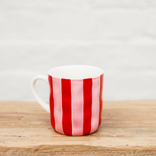 Mug | Pink and Red Stripe