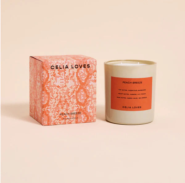 Peach Breeze Candle - Celia loves