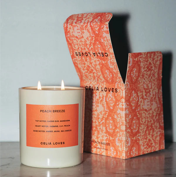 Peach Breeze Candle - Celia loves