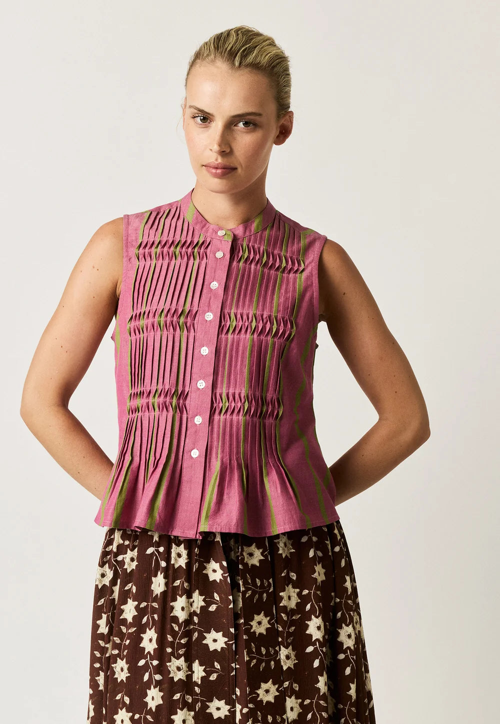 NANCYBIRD | Agnes Bottle Brush stripe Top