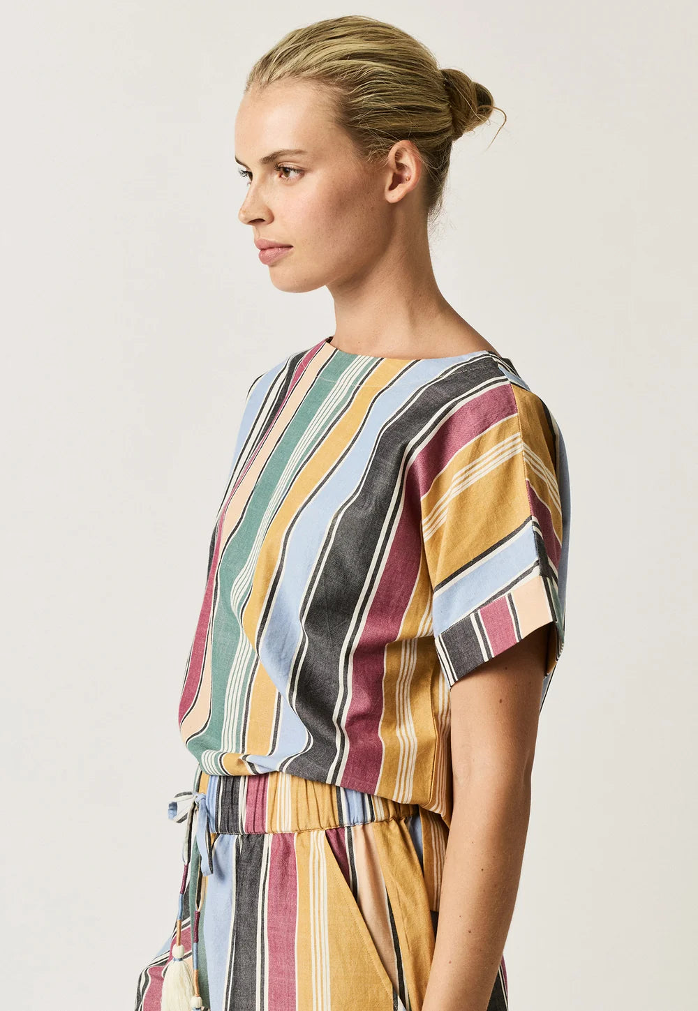 NANCYBIRD | Dolman Top - Atlas Stripe