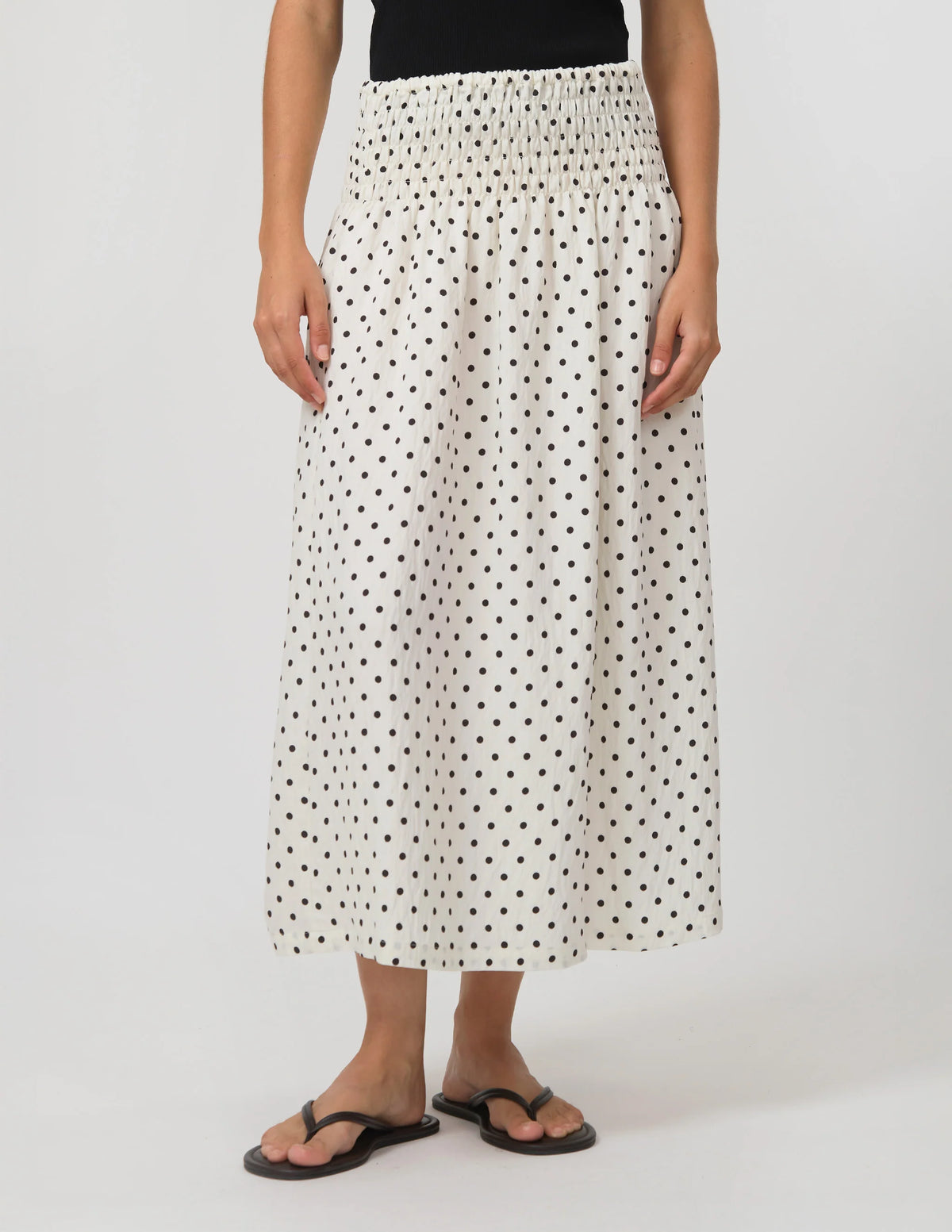 STELLA + GEMMA | Zita Skirt - White/Black Spot