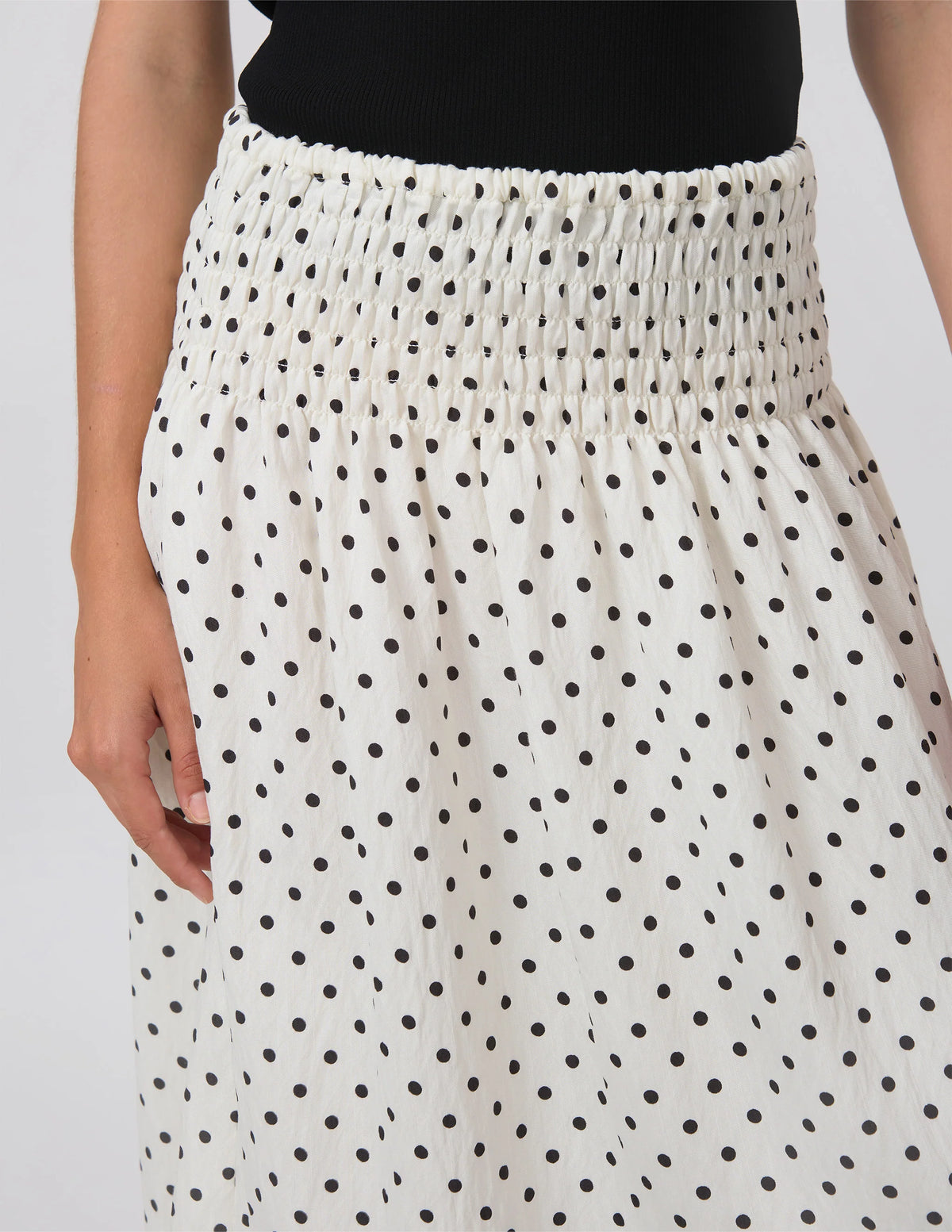 STELLA + GEMMA | Zita Skirt - White/Black Spot