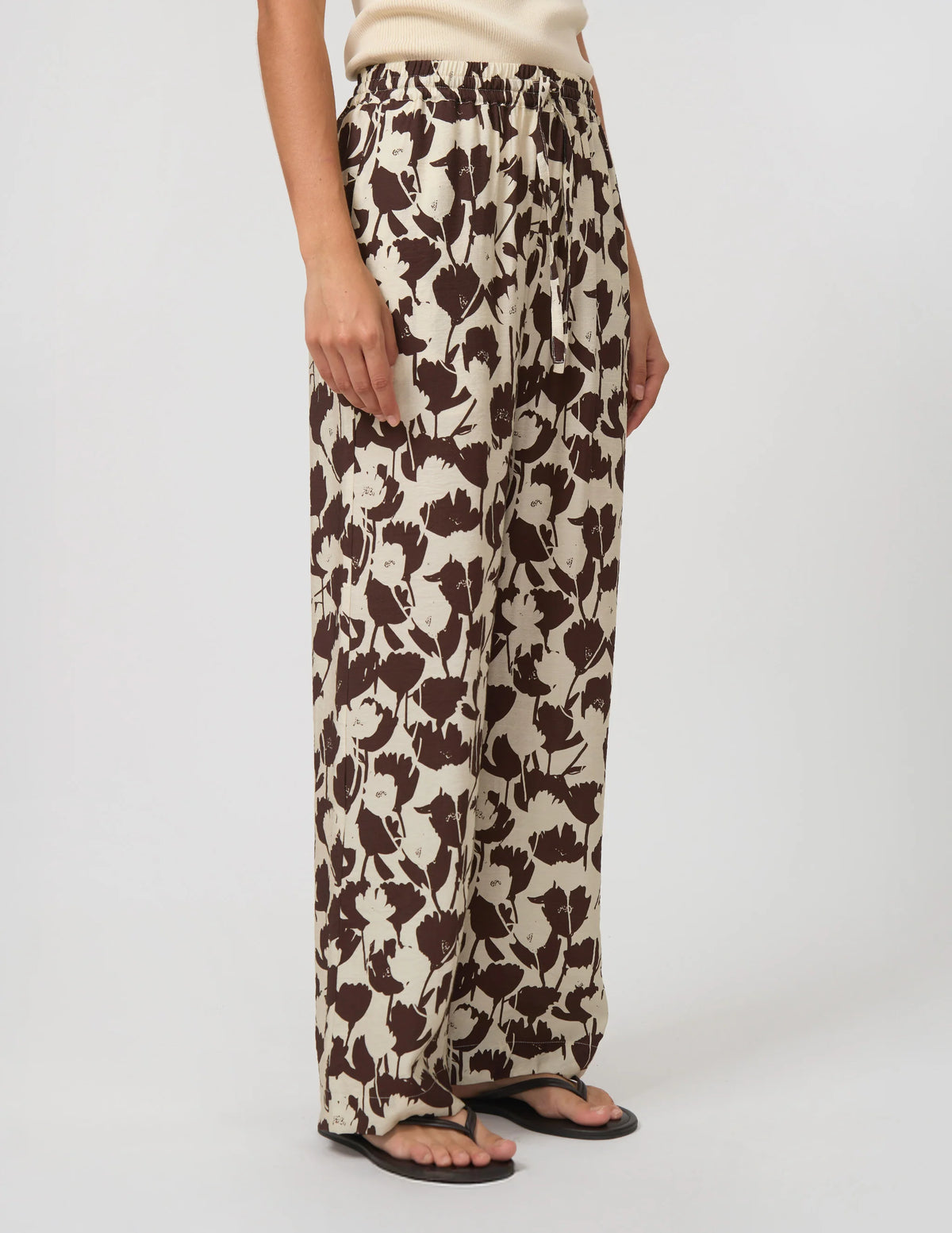 Stella + Gemma Fleur Pant - Chocolate bouuquet