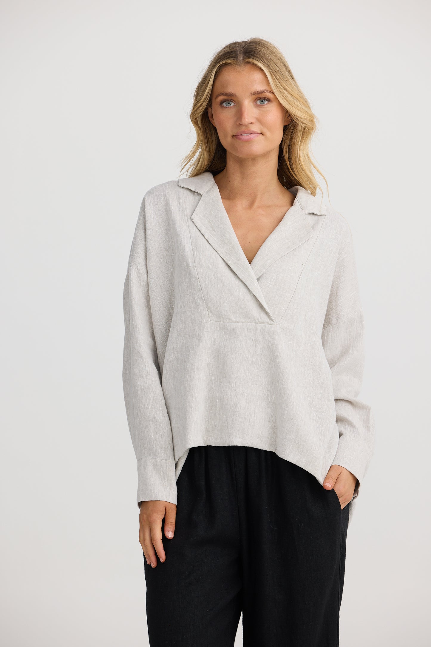 Peru Top - Natural Linen
