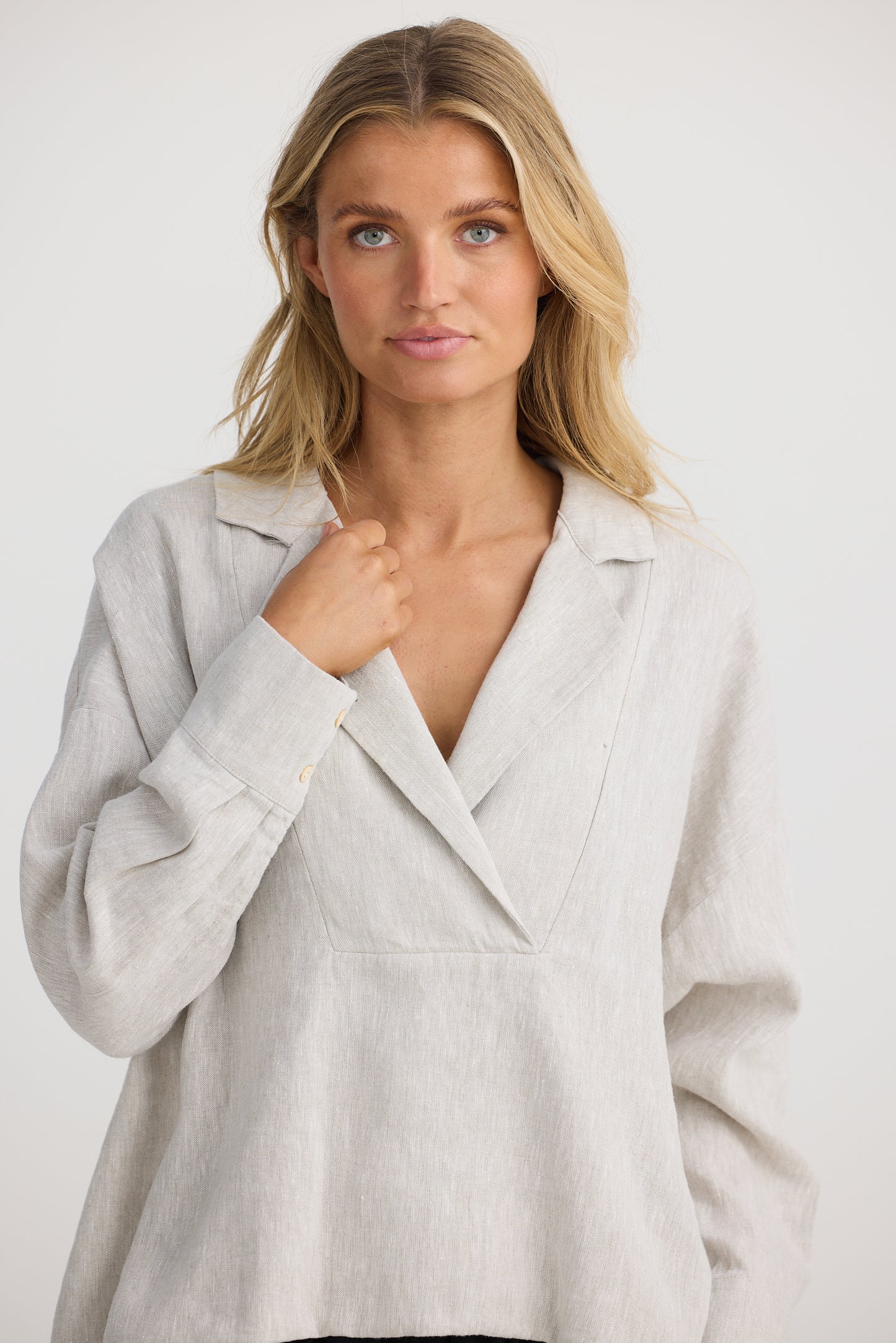 Peru Top - Natural Linen