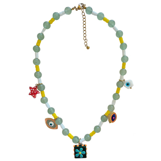 Beaded Charm Necklace