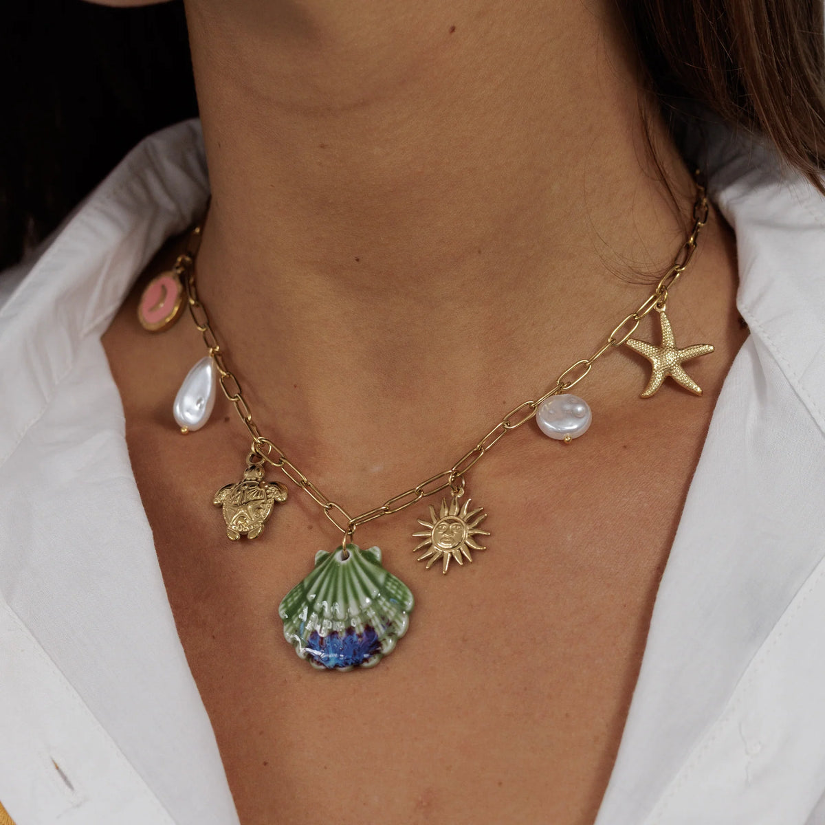 Gold Charm Necklace