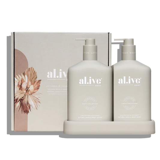 al.ive Wash & Lotion Duo+ Tray -Sea Cotton & Coconut