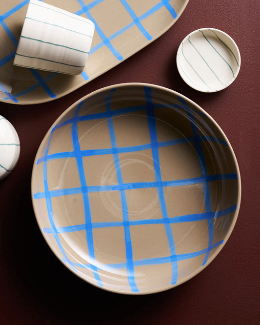 Coastal Junction Salad bowl - Blue Handbrush