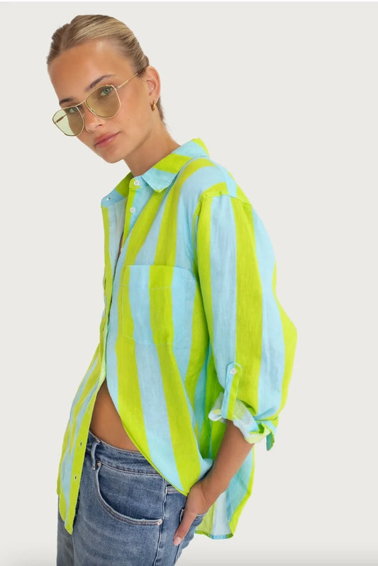 Boyfriend Linen Shirt - Lunch with me