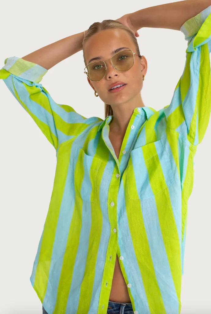 Boyfriend Linen Shirt - Lunch with me