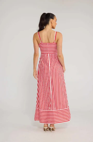 BRAVE + TRUE  Grace Dress Cherry Stripe