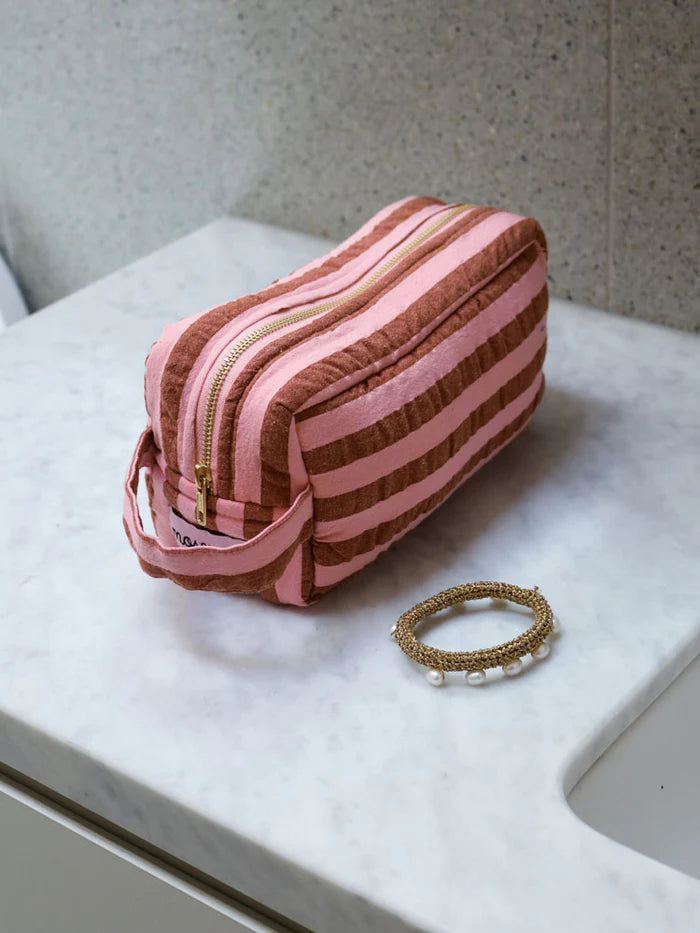 Sundae Seersucker Wash bag