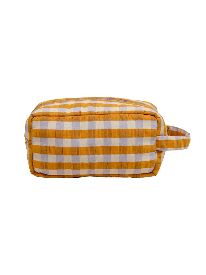 Mango Seersucker Wash Bag