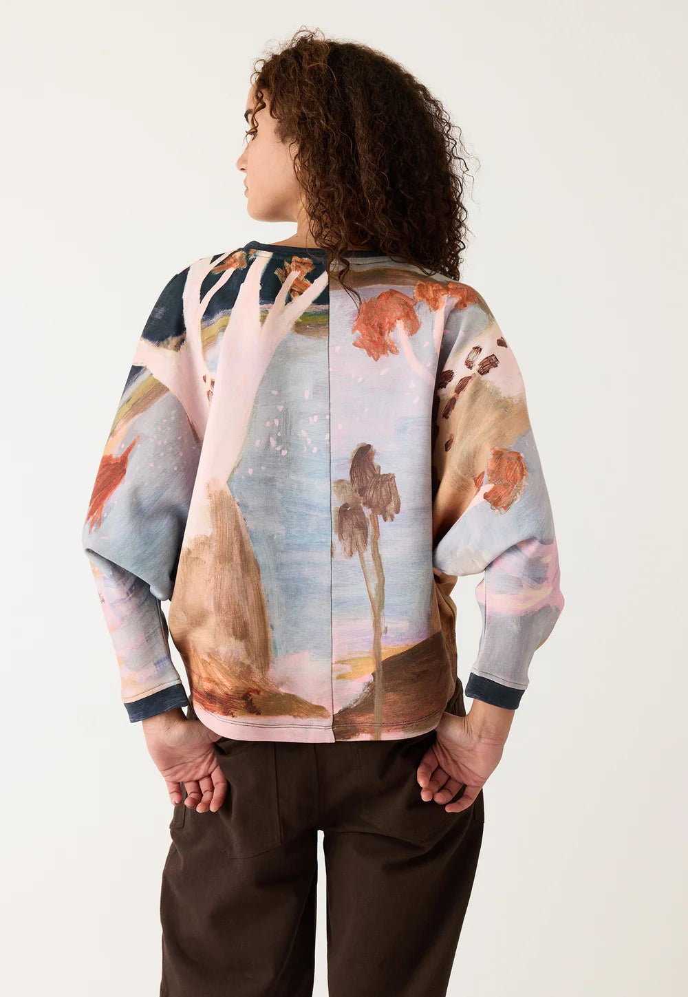 Dahlia Batwing Sweat - Night Herons
