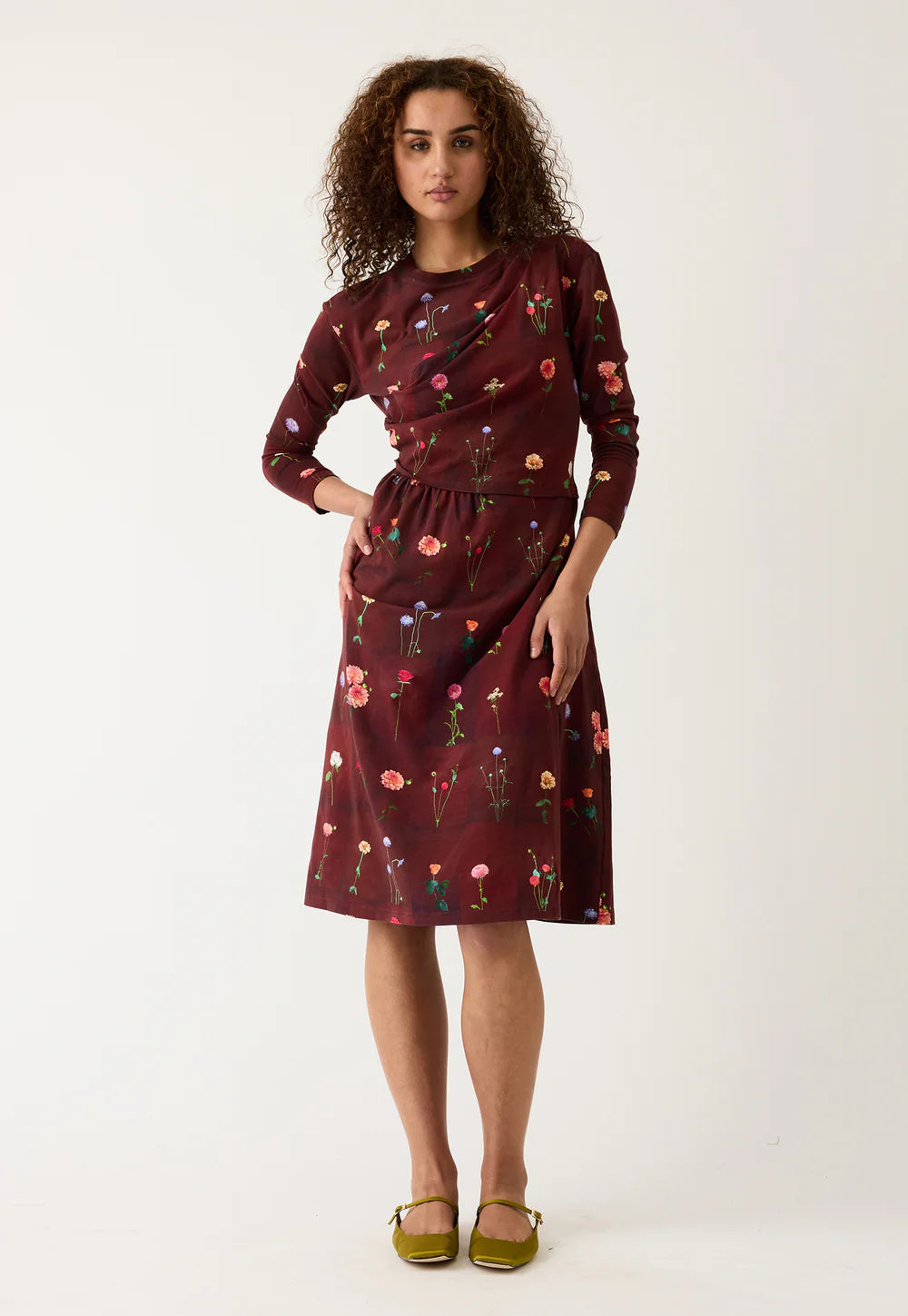 Elena Dress - Bloom Tile