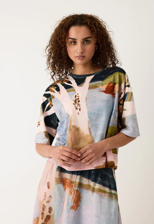 Tasmin Boxy Tee - Night herons