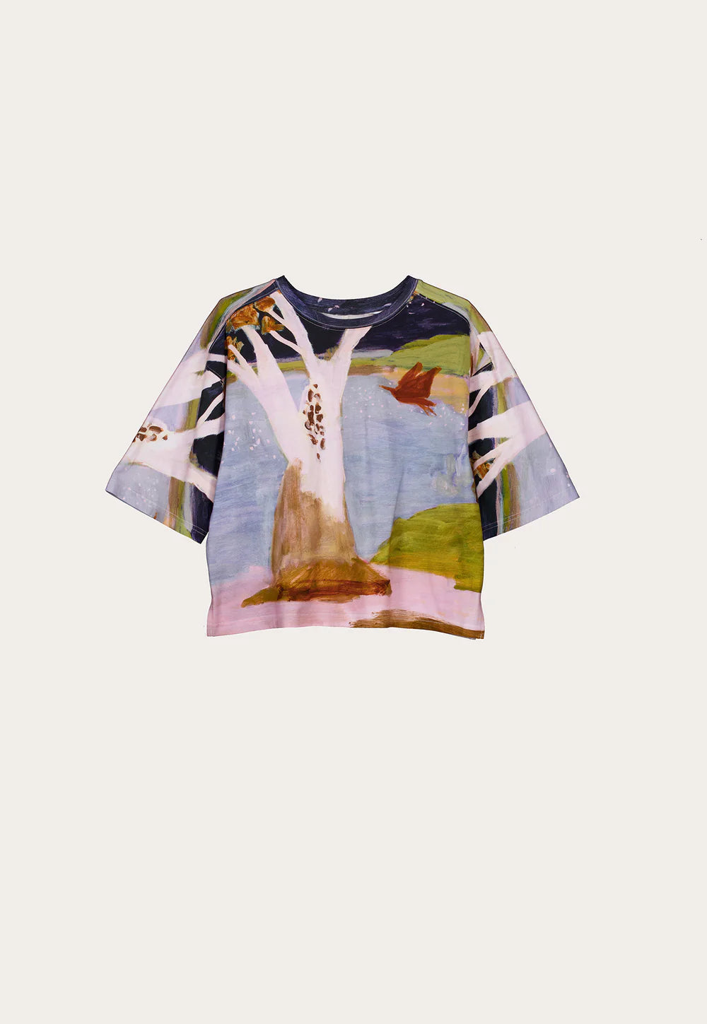 Tasmin Boxy Tee - Night herons
