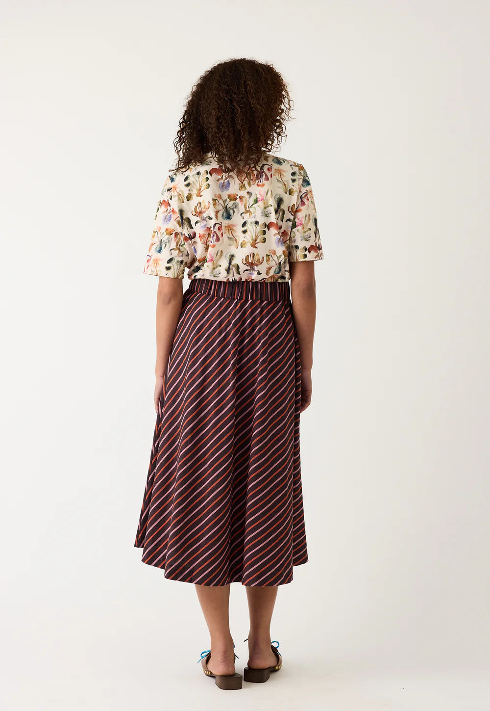 Wave Skirt - Twiight Stripe