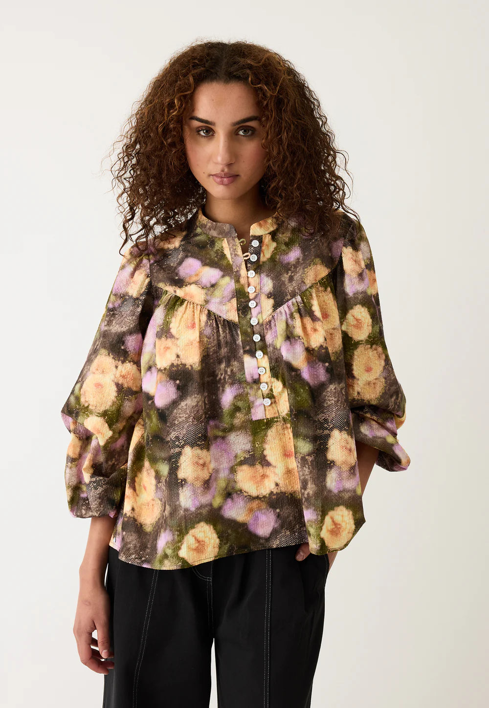 Sierra Blouse - Rain floral
