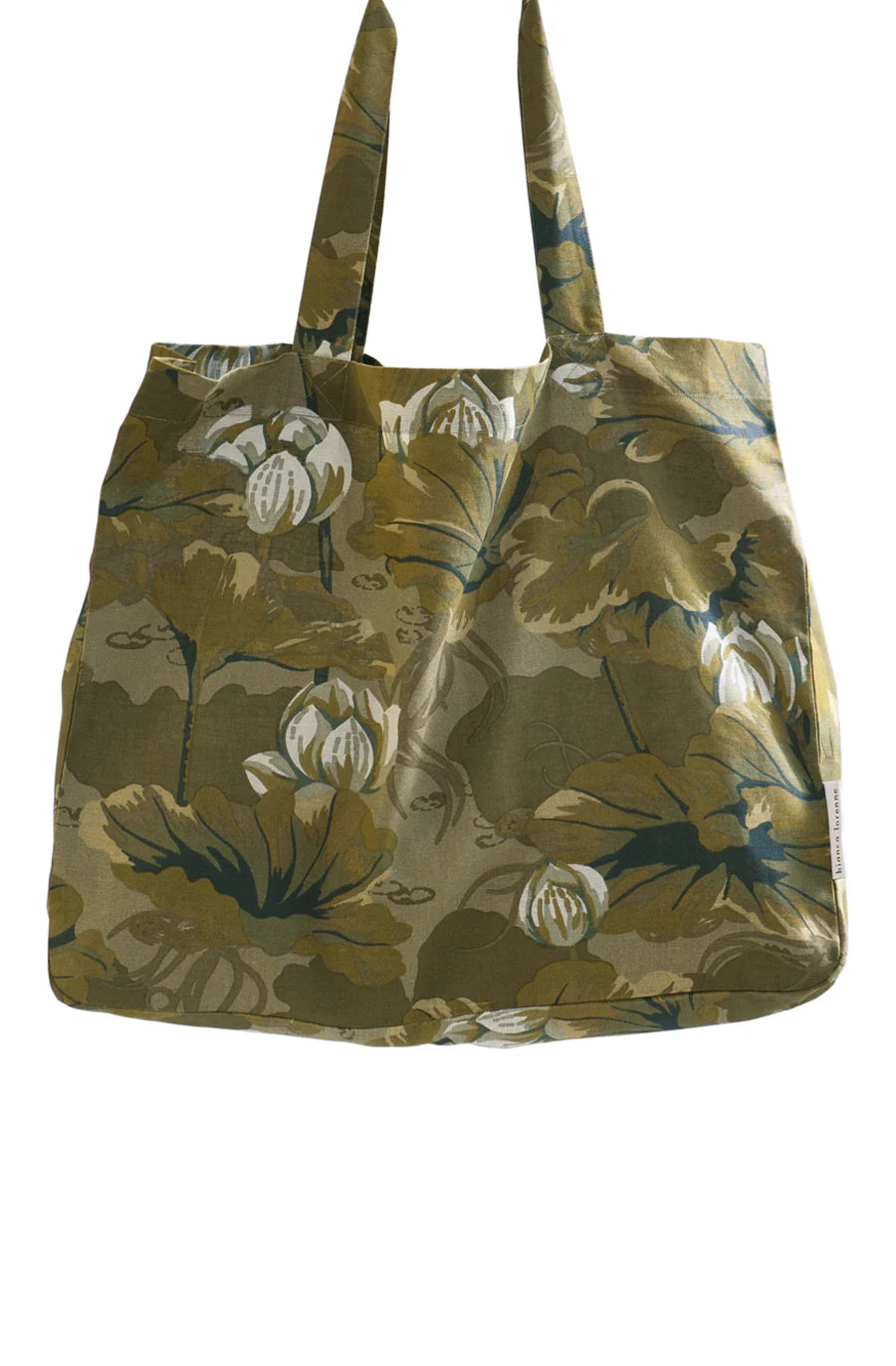 Waterlily Tote bag olive