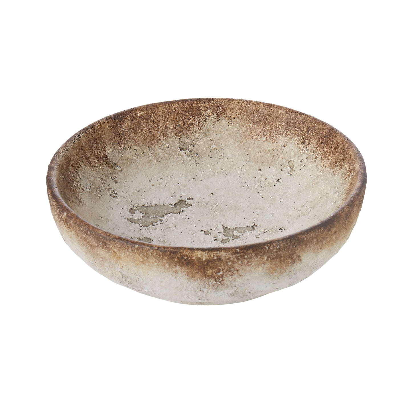 Distressed Two Toned Ceramic Bowl