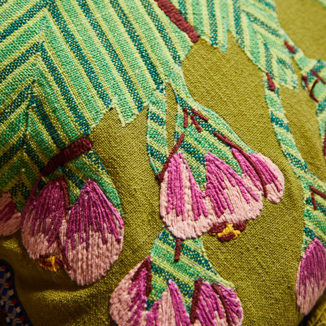 Vivi Appliqué Cushion - Juniper