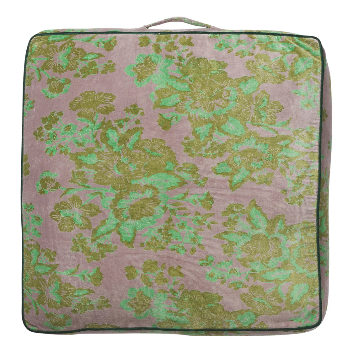 Hazel Velvet Floor Cushion - Mink Grey