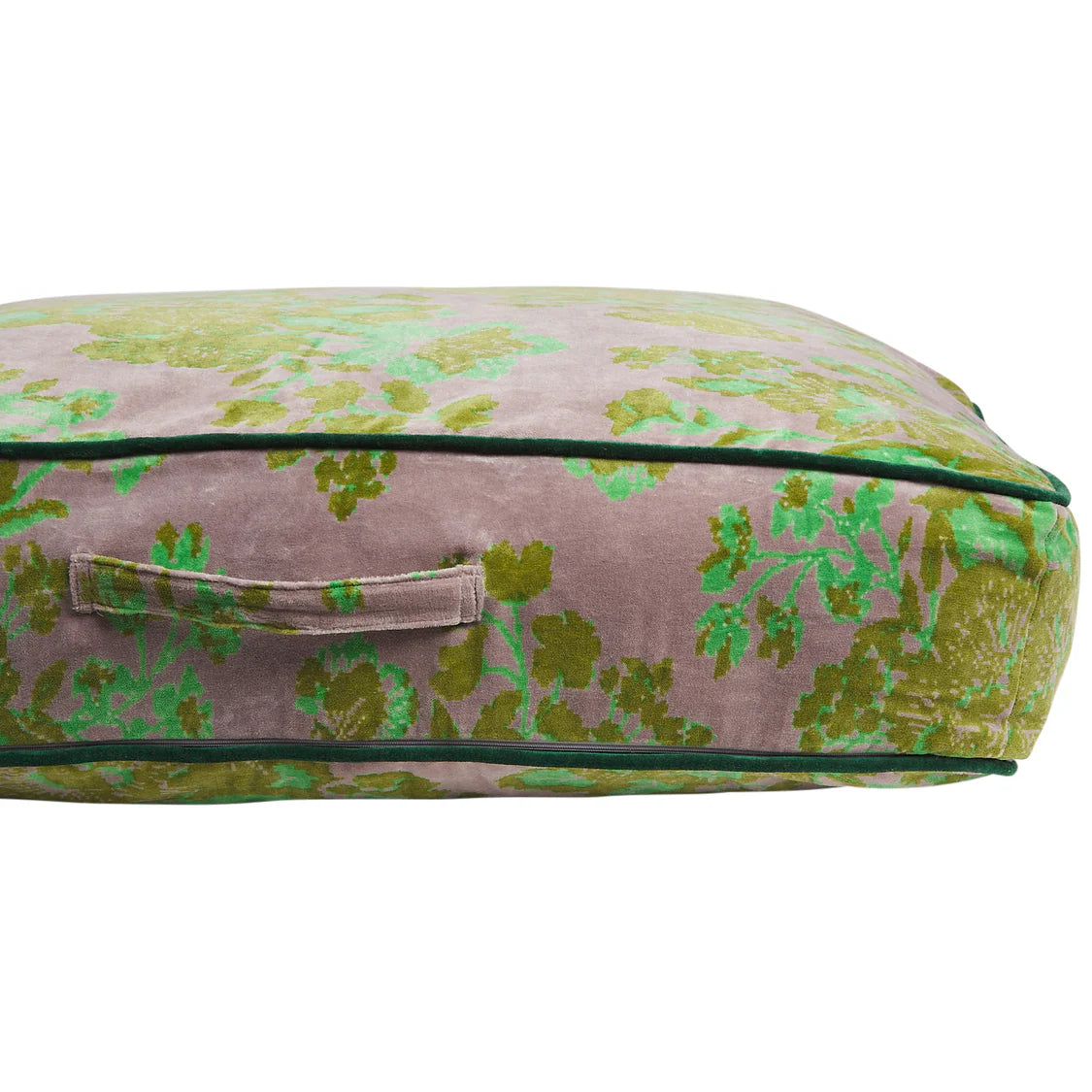 Hazel Velvet Floor Cushion - Mink Grey